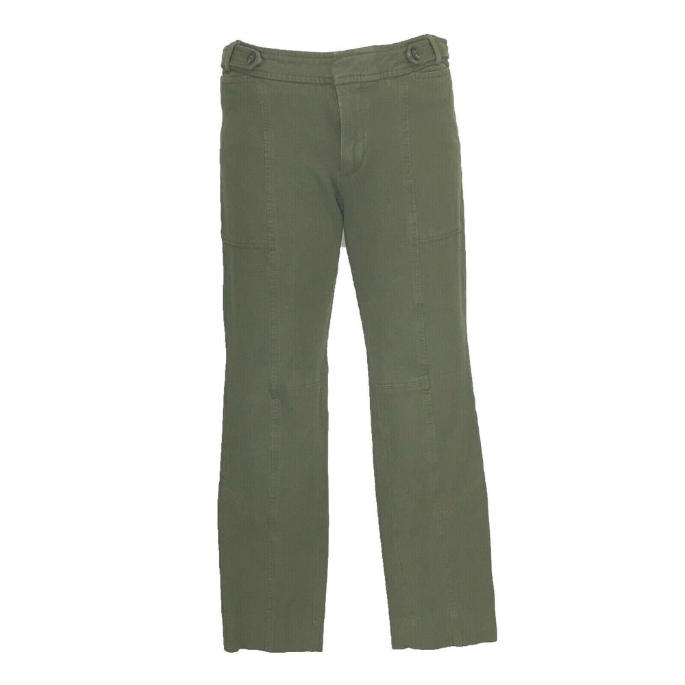 Banana Republic Sloan Pant 8 M Utility Olive Green Stretch 4 Pocket Skinny Ankle